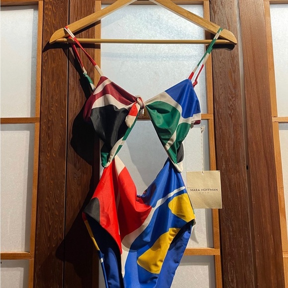 Mara Hoffman Colorblock Swimsuit - Picture 2 of 5